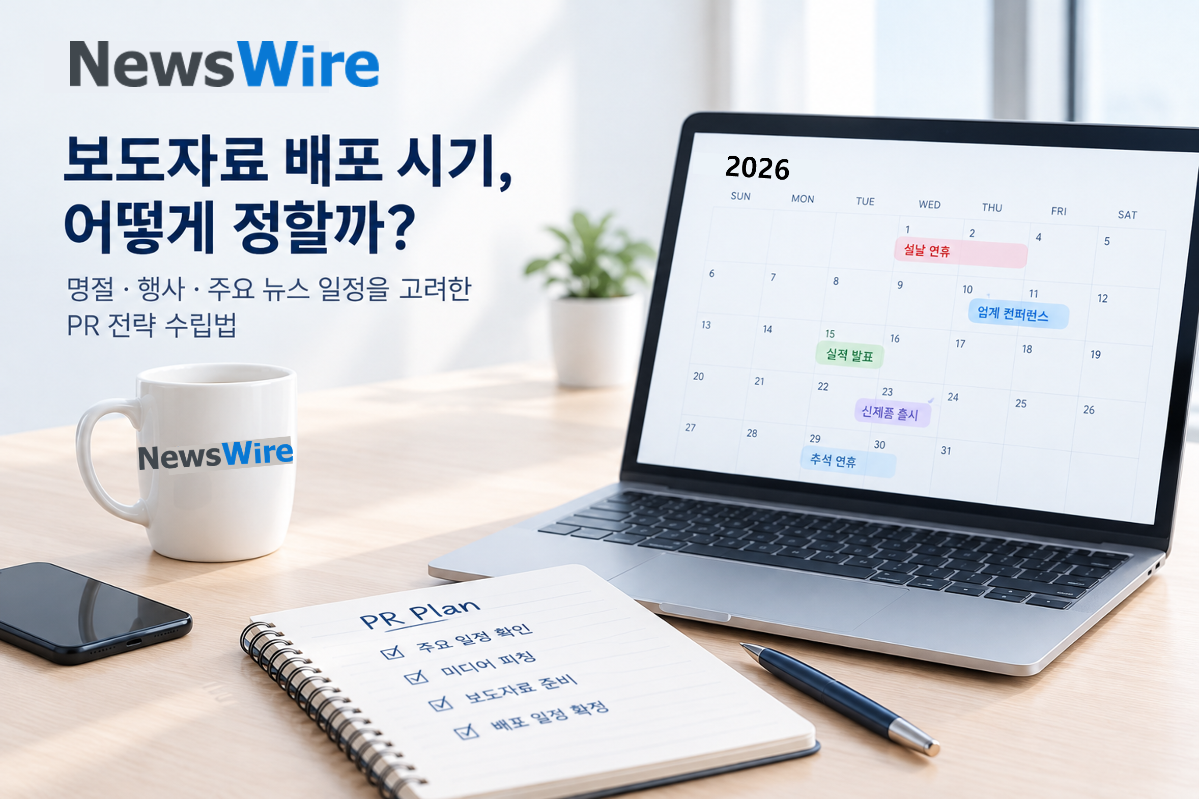 중요한 발표가 다른 뉴스에 묻히지 않으려면 – 보도자료 배포 타이밍 전략